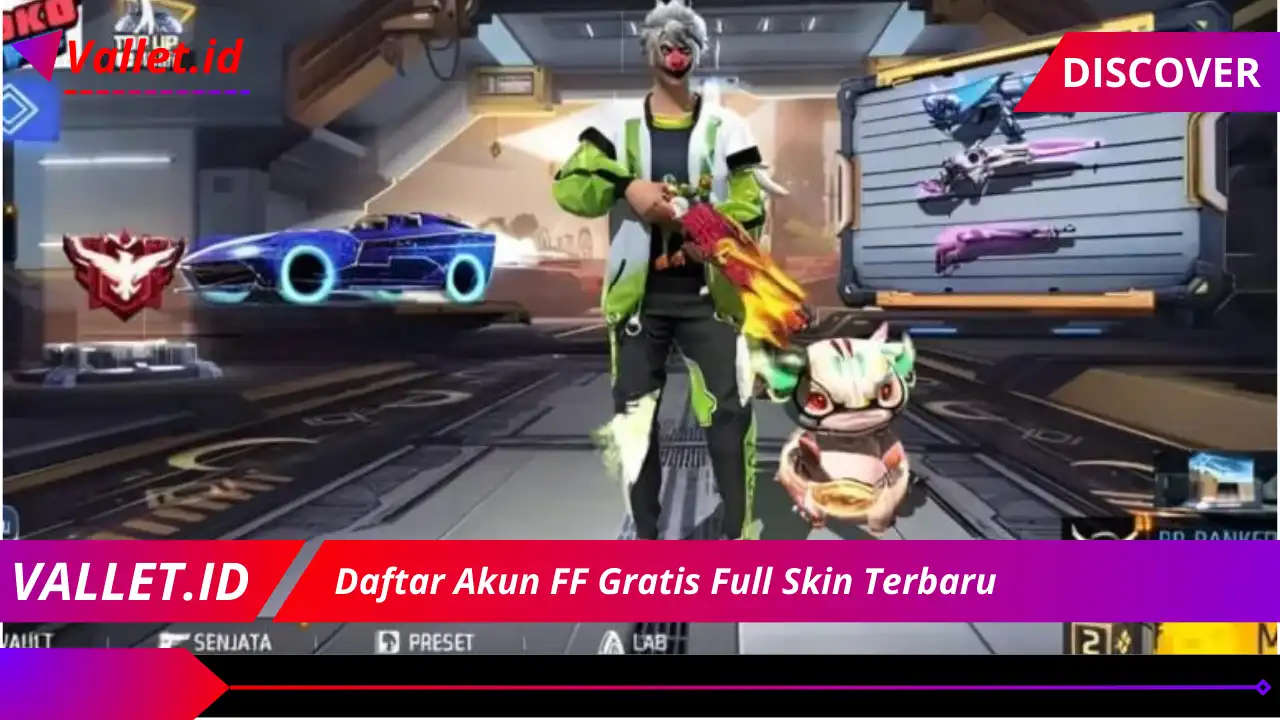 Daftar Akun FF Gratis Full Skin Terbaru